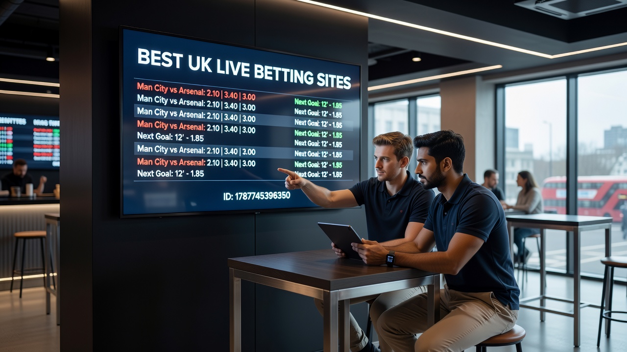 Example of live betting dashboard with real-time odds updates for multiple sports